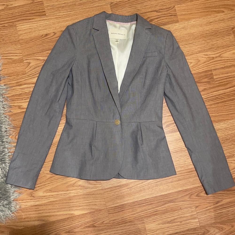 Banana Republic Peplum Blazer Womens Career Office Business Jacket